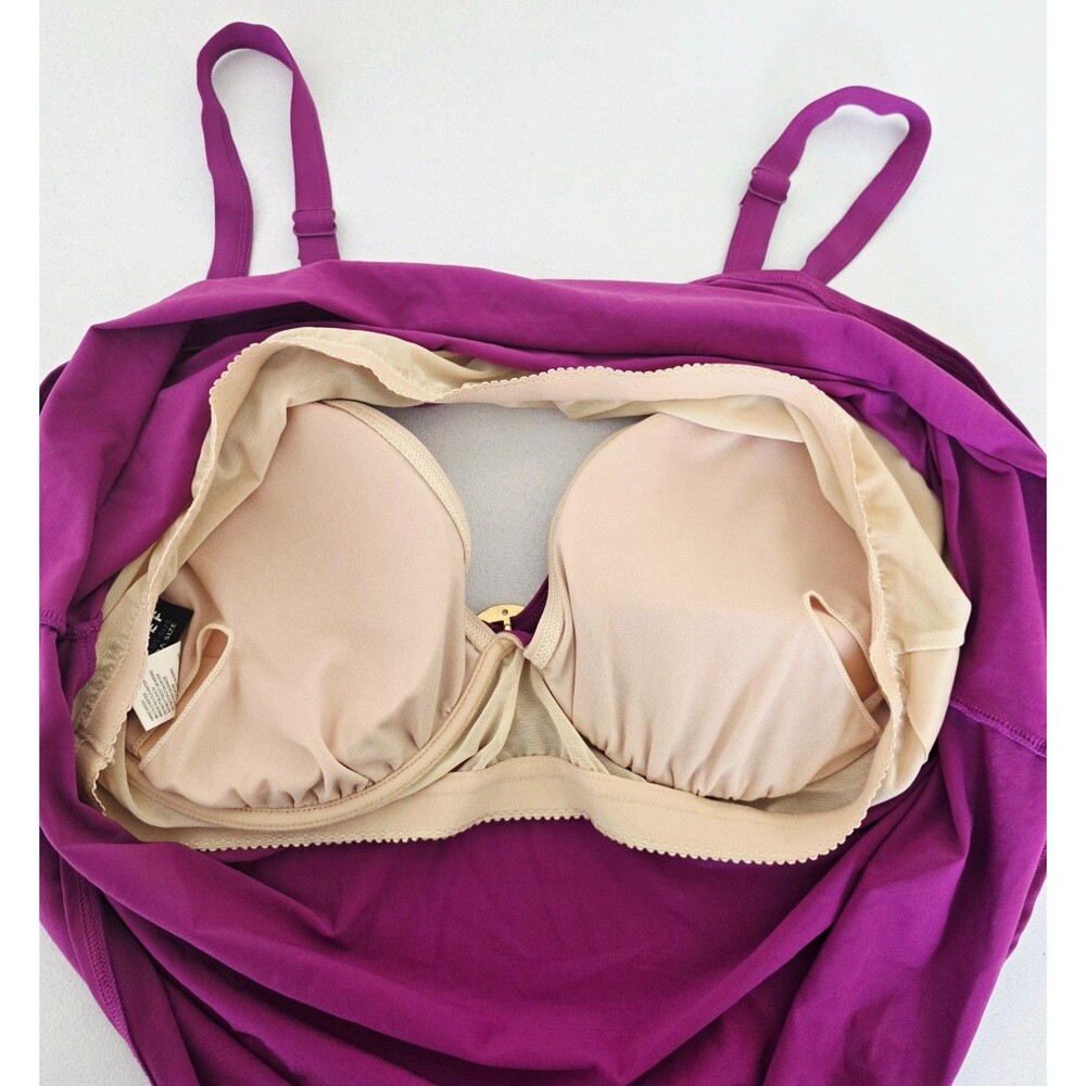 COCO REEF PLUS SIZED Dark Magenta 2-Piece Bathing Suit Sz 22/44C/2X NEW W/ TAGS - Picture 8 of 16
